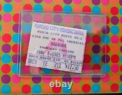 1985 MADONNA / Beastie Boys, Virgin Tour NYC, NY Concert Ticket Stub, Radio City