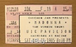 1985 Madonna Beastie Boys Chicago Concert Ticket Stub Like A Virgin Tour Holiday