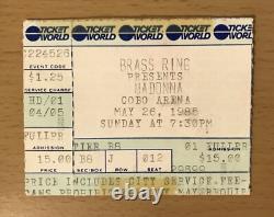 1985 Madonna / Beastie Boys Like A Virgin Tour Detroit Concert Ticket Stub 012