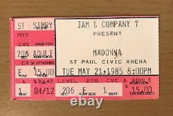 1985 Madonna / Beastie Boys Like A Virgin Tour St. Paul Mn Concert Ticket Stub 1