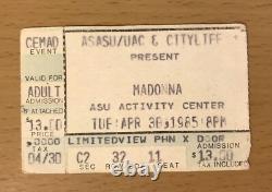 1985 Madonna / Beastie Boys Like A Virgin Tour Tempe Az. Concert Ticket Stub 11