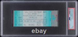 1985 Metallica Concert Master Of Puppets Live Debut Ticket 12/31/95 PSA 7