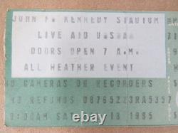 1985 Original Live Aid USA Concert Ticket JFK Stadium Philadelphia Madonna