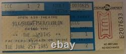 1985 The Smiths Meat Is Murder Tour San Diego Concert Ticket Stub Morrissey