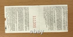 1985 The Smiths Meat Is Murder Tour Toronto Canada Concert Ticket Stub Morrissey