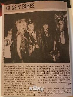 1986 Johnny Thunders / Guns N' Roses At Fender's Long Beach Concert Ticket Stub