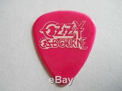 1986 Ozzy Osbourne Phil Soussan Guitar Pick Ultimate Sin Concert Ticket Stub