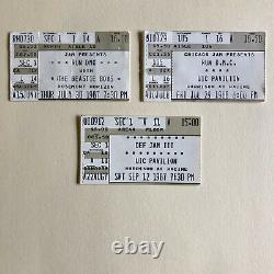 1987 1988 Ticket Lot Run DMC Def Jam Beastie Boys Chicago Concert Ticket Stubs