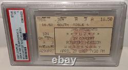 1987 U2 Concert Rocks Hottest Ticket Recorded Live Rosemont Ticket Stub PSA