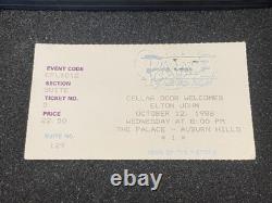 1988 Elton John Concert Ticket Stub Palace of Auburn Hills VIP Suite MINT