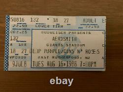 1988 Guns N' Roses/aerosmith/deep Purple Giants Stadium Concert Ticket Stub