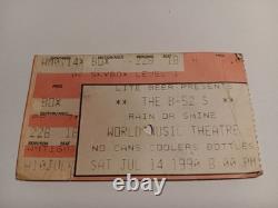 1989 Rolling Stones Concert Ticket Stub First Row A1 Alpine Valley & B-52's 1990