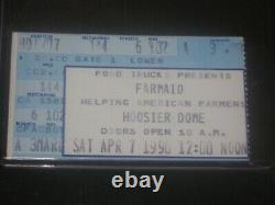 1990 Farm Aid Concert Ticket Stub Last Guns N Roses Appetite Lineup Beyond Rare