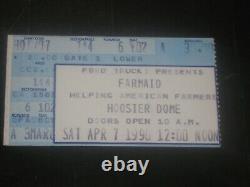 1990 Farm Aid Concert Ticket Stub Last Guns N Roses Appetite Lineup Beyond Rare