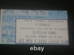 1990 Farm Aid Concert Ticket Stub Last Guns N Roses Appetite Lineup Beyond Rare