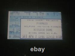 1990 Farm Aid Concert Ticket Stub Last Guns N Roses Appetite Lineup Beyond Rare