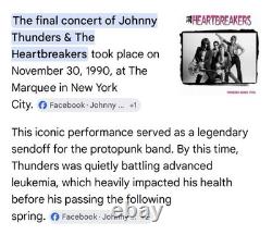 1990 Johnny Thunders & The Heartbreakers New York Concert Ticket Stub Last Show