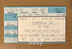 1991 Dinosaur Jr / Nirvana / Hole Hollywood Palladium Concert Ticket Stub Kurt 1