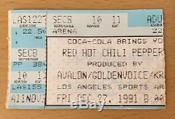 1991 Nirvana Pearl Jam Red Hot Chili Peppers Los Angeles Concert Ticket Stub 10