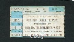 1991 Red Hot Chili Peppers Nirvana Pearl Jam Concert Ticket Stub LA Cobain