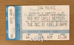 1991 Red Hot Chili Peppers / Nirvana San Francisco Concert Ticket Stub & Flyer