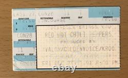 1991 Red Hot Chili Peppers Pearl Jam Nirvana Los Angeles Concert Ticket Stub 117