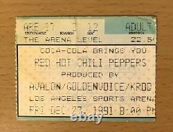 1991 Red Hot Chili Peppers Pearl Jam Nirvana Los Angeles Concert Ticket Stub 312