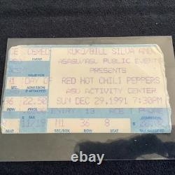 1991 Red Hot Chili Peppers Pearl Jam Nirvana Tempe AZ Concert Ticket Stub