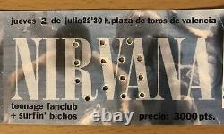 1992 Nirvana Nevermind Tour Valencia Spain Concert Ticket Stub Kurt Cobain