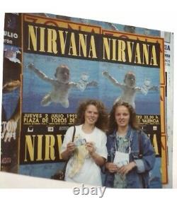 1992 Nirvana Nevermind Tour Valencia Spain Concert Ticket Stub Kurt Cobain