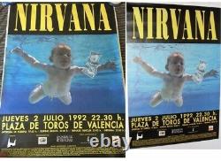 1992 Nirvana Nevermind Tour Valencia Spain Concert Ticket Stub Kurt Cobain 07428