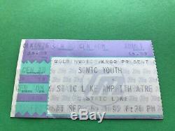 1992 Sonic Youth Mudhoney Kurt Cobain Castaic Lake Concert Ticket Stub Nirvana