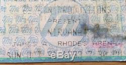1993 Nirvana Akron Halloween Concert Ticket Stub Kurt Cobain Dave Grohl In Utero