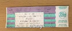 1993 Nirvana Los Angeles Concert Ticket Stub Kurt Cobain Dave Grohl In Utero