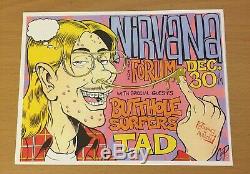 1993 Nirvana Los Angeles Concert Ticket Stub Plus Repro Handbill Kurt Cobain 712