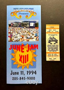 1994 ALABAMA JUNE JAM XIII Concert Ticket Stub Flyer FT PAYNE HIGH SCHOOL