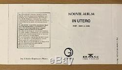 1994 Nirvana Grenoble France Concert Ticket Stub Kurt Cobain Dave Grohl In Utero