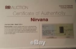 1994 Nirvana Phantom April 8 Ticket Stub Canceled Concert PSA AUTHENTIC RE LOA