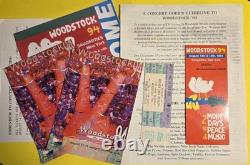 1994 Woodstock 94 Concert Ticket Stub Receipt Official Guide Coins Full Package