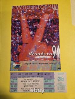 1994 Woodstock 94 Concert Ticket Stub Receipt Official Guide Coins Full Package