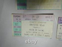 1995/1994 Grateful Dead Concert Ticket Stubs, lot of 4