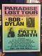 1995 Bob Dylan & Patti Smith 16x20 Concert Poster Paradise Lost Tour Ticket Stub
