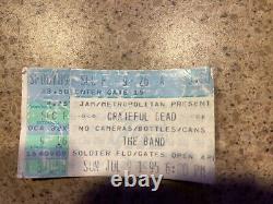 1995 Grateful Dead Jerry Garcia Final Concert Ticket Stub Chicago Sun 7/9/1995