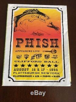 1996 Phish Clifford Ball Concert Ticket Stub and Grounds Rules Map
