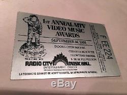 1st MTV 1984 Music Awards Concert Ticket Stub & 40 Page Program MADONNA BOWIE