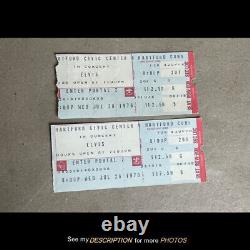 2 1976 Elvis Presley Concert Ticket Stubs Hartford Ct Civic Center