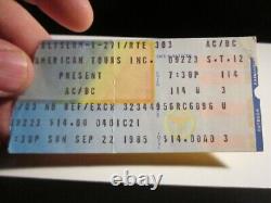 2 1980 Ac/dc Concert Ticket Stubs Used & 1 1985 Ac/dc Ticket Stub Ofc-t2