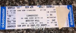 2 Hard Tickets Lunachicks 4/12/20 Ritz Webster Hall NYC Sunday stub shirt