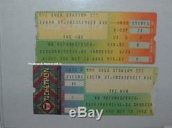 2 THE WHO / CLASH 1982 Concert Ticket Stubs SHEA STADIUM Joe Strummer MEGA RARE