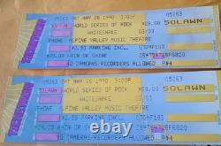 2 Whitesnake Full Concert Ticket Stubs Alpine Valley Theatre May 26 1990